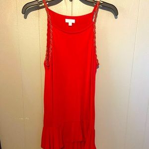 Charming Charlie Red Tank Size S